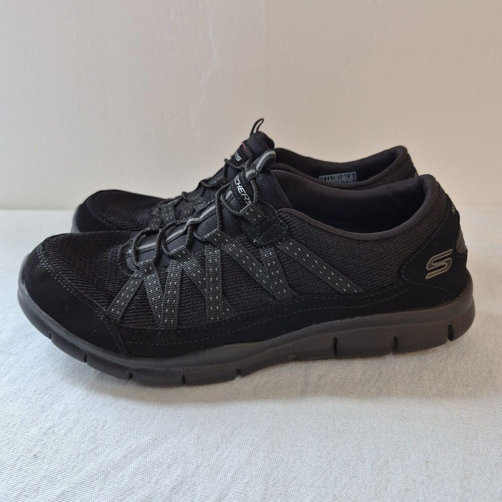Skechers Women's Gratis Strolling 22823 Sneakers Size 7 Black